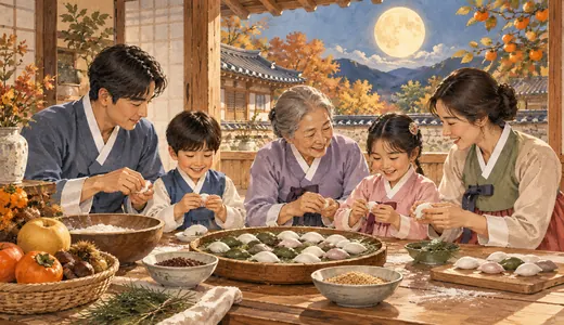 삽화: 추석 낱말찾기
