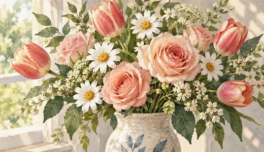 Illustration: Flowers Word Search