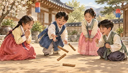 삽화: 전통놀이 낱말찾기