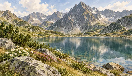 Ilustracja: Wykreślanka Góry tatry