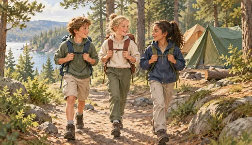 Illustratie: Schoolkamp